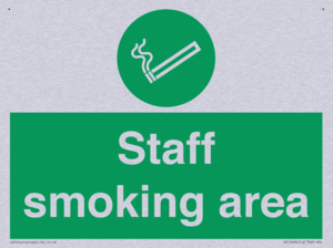 Staff smoking area